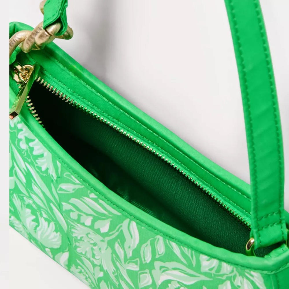 Lilly Pulitzer Tamara Shoulder Bag-Fauna Green-Tulip To Tango-NWT In Package. - Picture 9 of 13